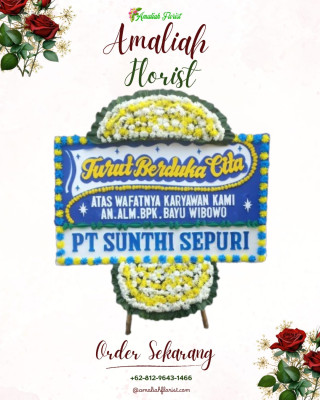 Papan Bunga Duka di Petasia Timur